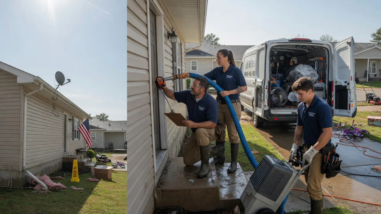 Ceiling Water Damage Restoration in Claremont, SD near me